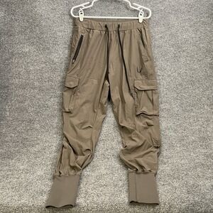 ASRV Tetra-Lite Cargo High Rib Joggers Men's Sz L Brown